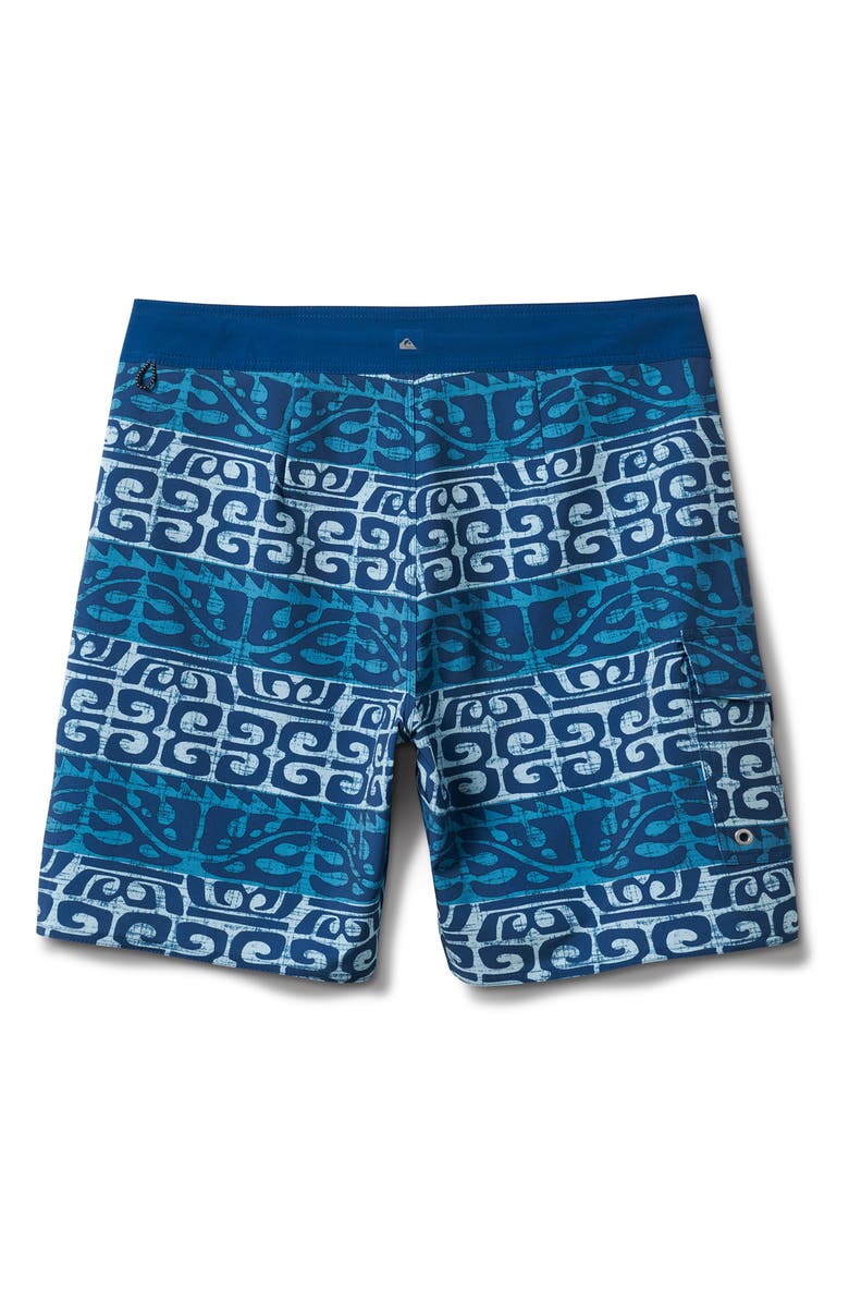 Quiksilver Stacked 19 Swim Trunks, Alternate, color, Wave