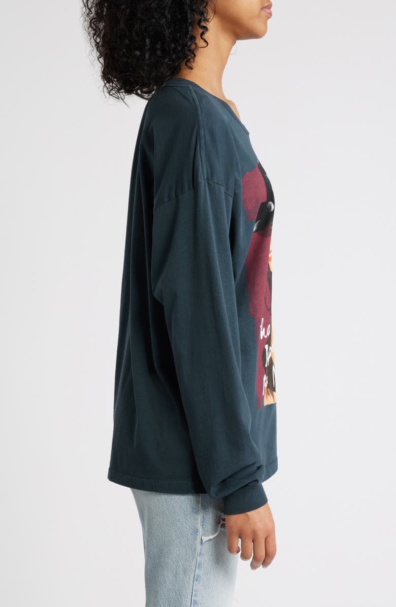 Daydreamer Shania Twain That Don't Impress Me Long Sleeve Cotton Graphic T-Shirt, Alternate, color,