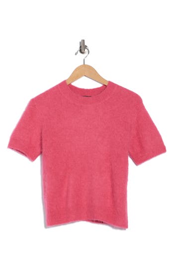 Rails Briar Short Sleeve Alpaca Blend Sweater In Red