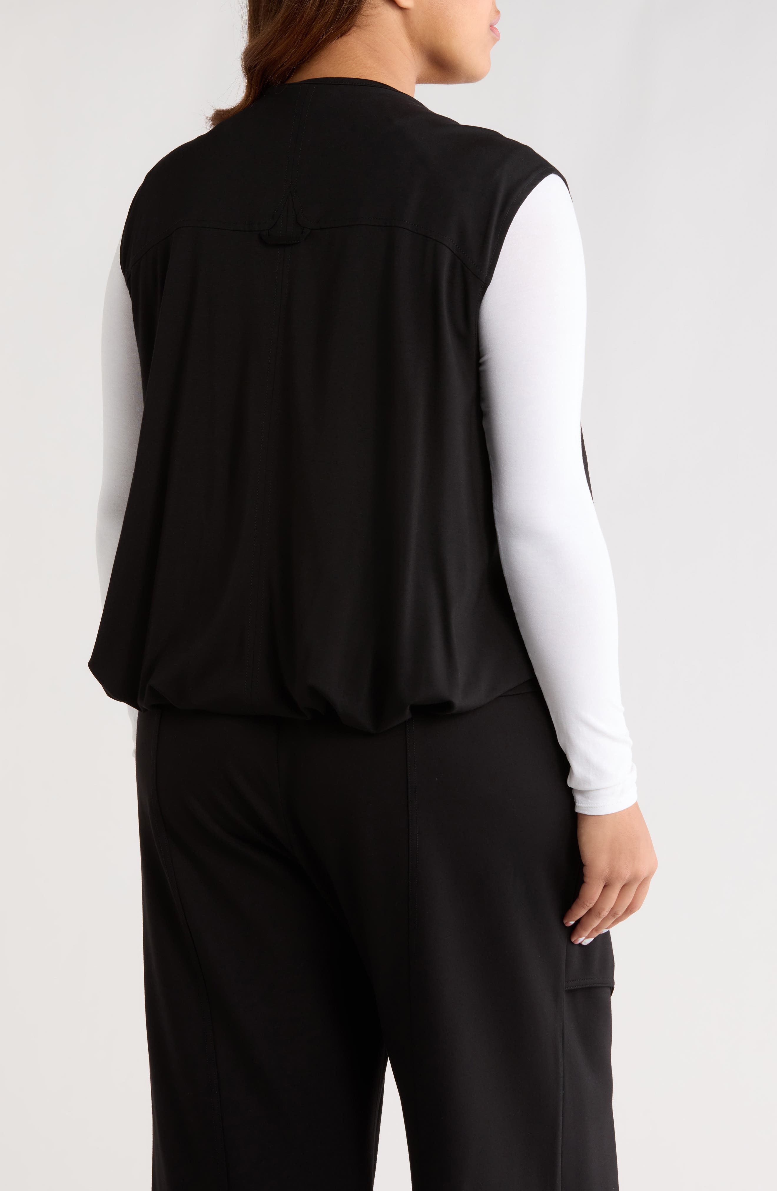 Knit Zip-Up Vest - image 2