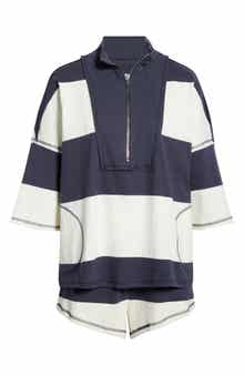 FP Movement Retro Rugby Half Zip Top & Shorts Set