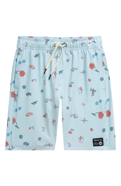 Kids' Luke P Print Drawstring Shorts (Big Kid)