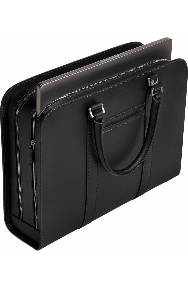 Carl Friedrik Palissy Double Briefcase, Alternate, color, Black