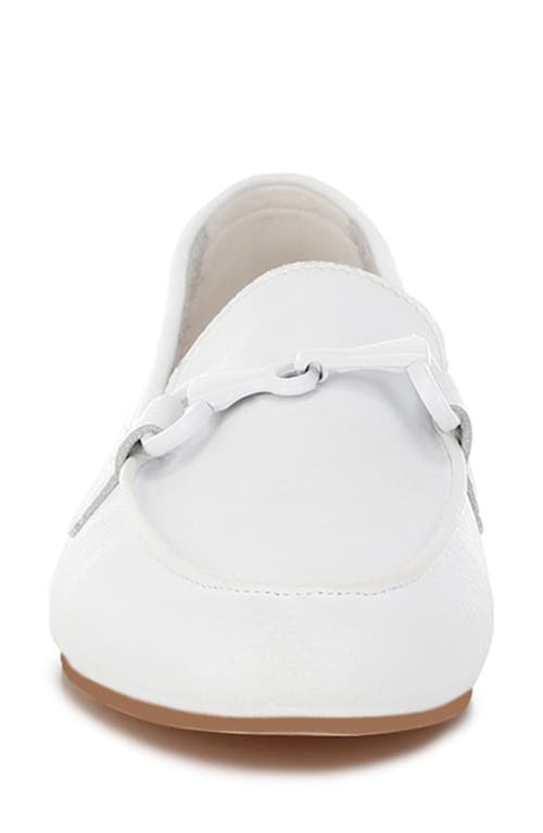Rag & Co Taranis Bit Loafer In White