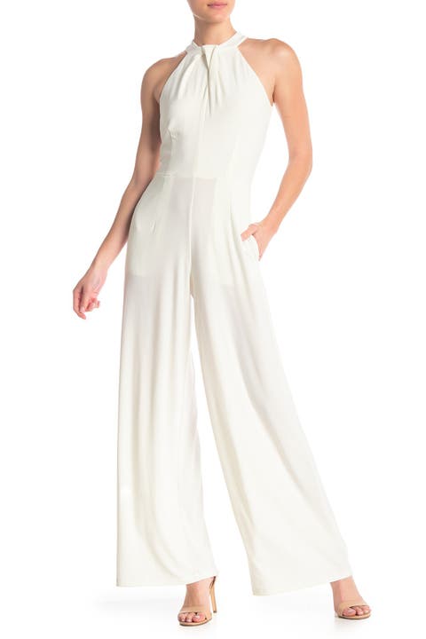Twist Halter Knit Jumpsuit