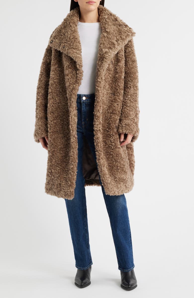 BOSS High Pile Fleece Coat, Main, color, Basalt