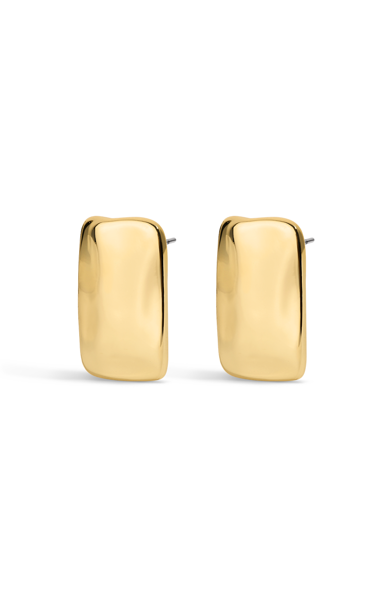 Electric Picks Supermodel 90s Flat Statement Earrings, Main, color, Gold