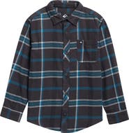 Quiksilver Kids' Brooks Plaid Flannel Shirt