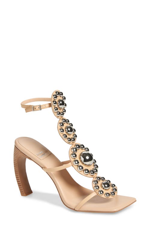 Jeffrey Campbell Renfri T-strap Sandal In Beige Silver