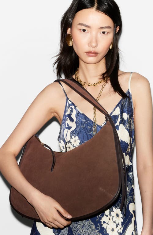 & Other Stories Fringe Suede Tote In Brown
