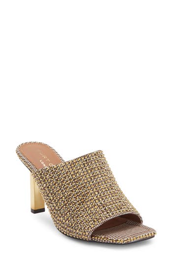 Kurt Geiger London Crystal High Mule In Beige
