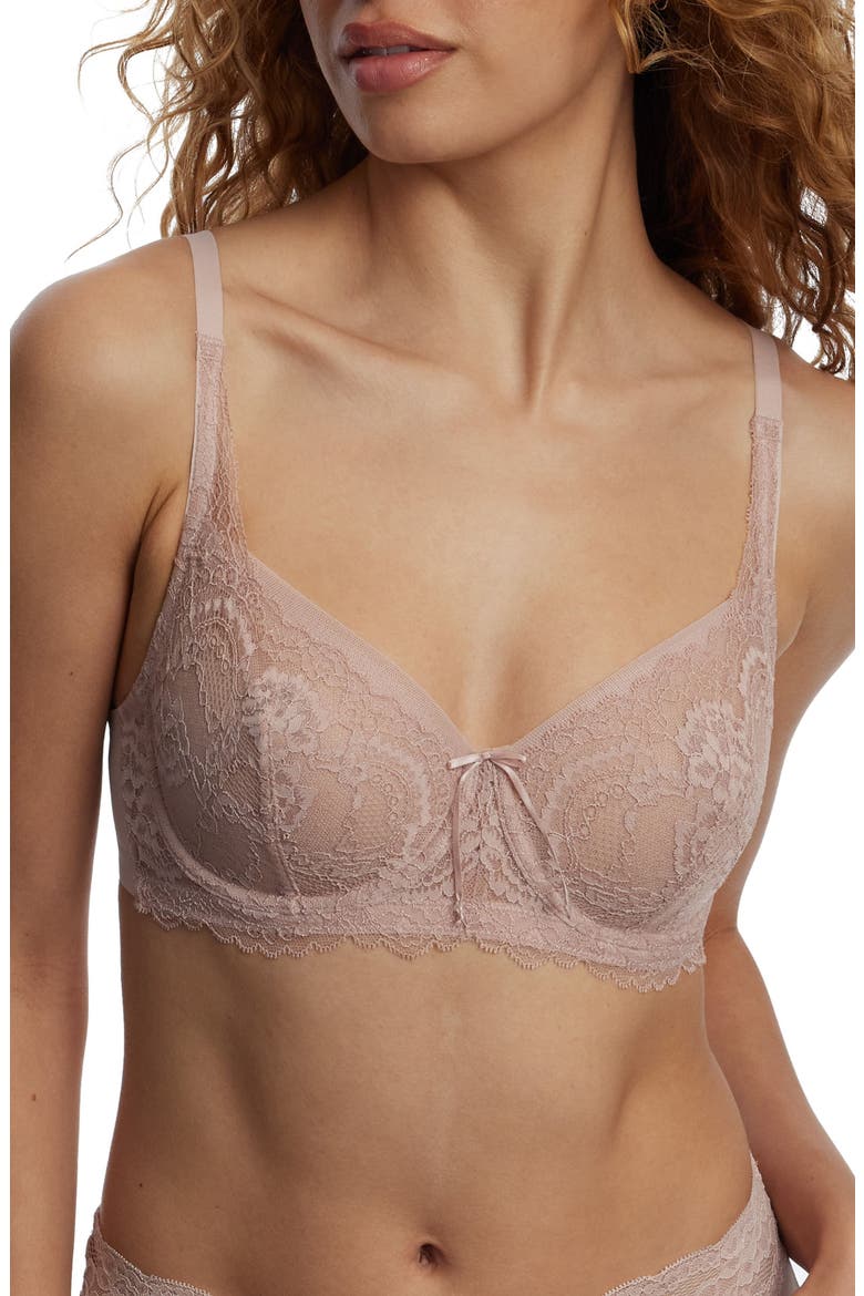 Minx Lace Balconette Bra, Main, color, ROSE PEARL