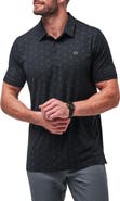 TravisMathew Beach Pit Medallion Print Polo