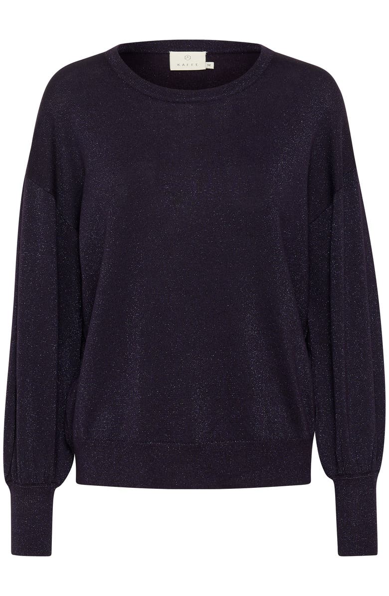 Kaffe Regina Metallic Knit Pullover, Alternate, color, Dawn Purple
