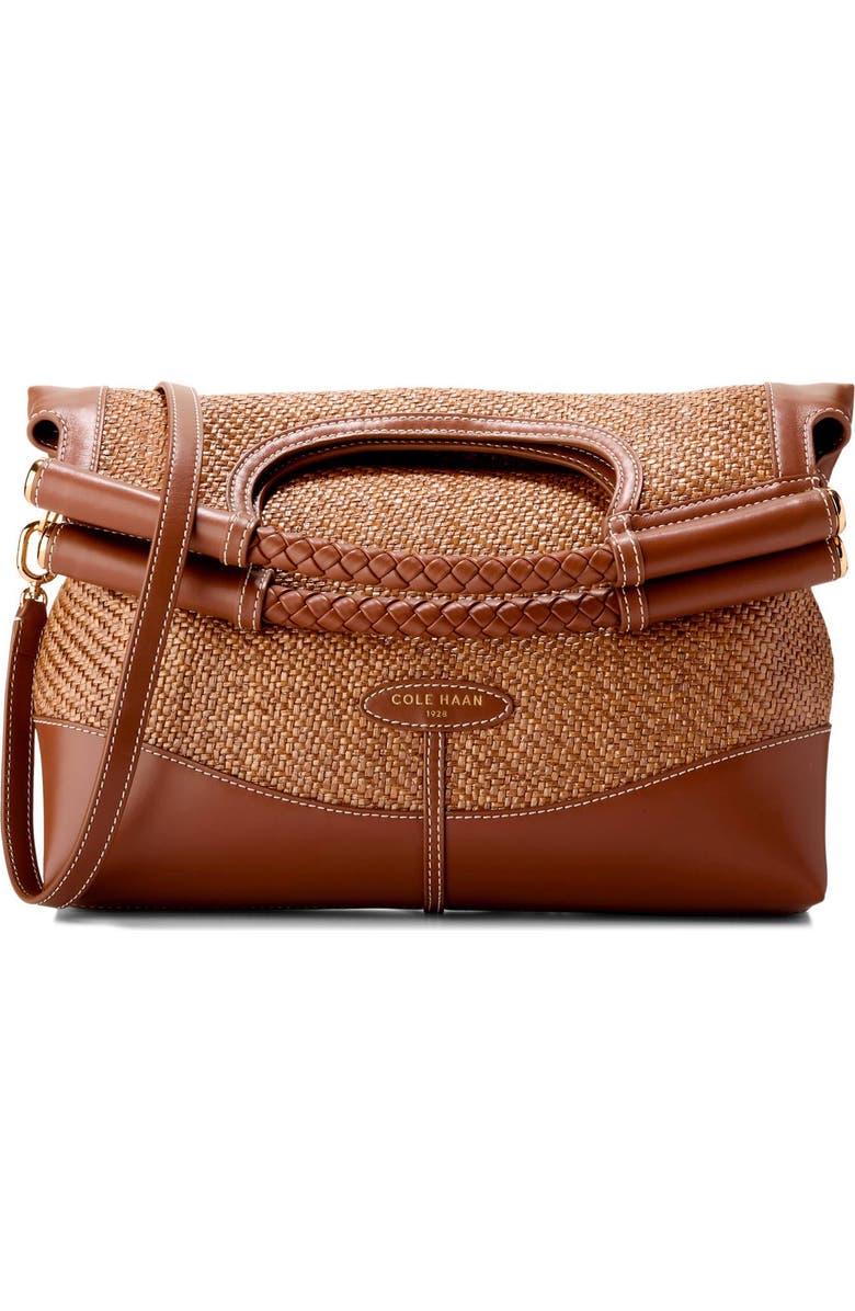 Cole Haan Carolyn Raffia Foldover Tote, Main, color,
