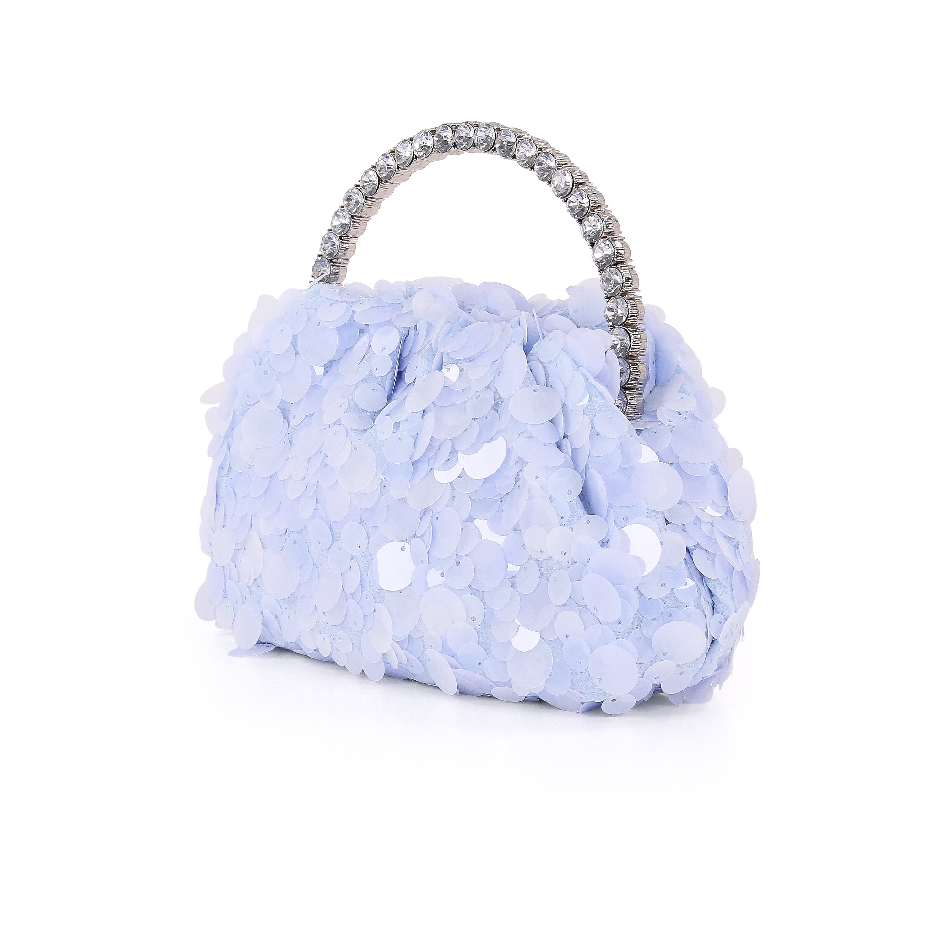 Noa Mix Sequin Pouch Clutch, Alternate, color, Blue
