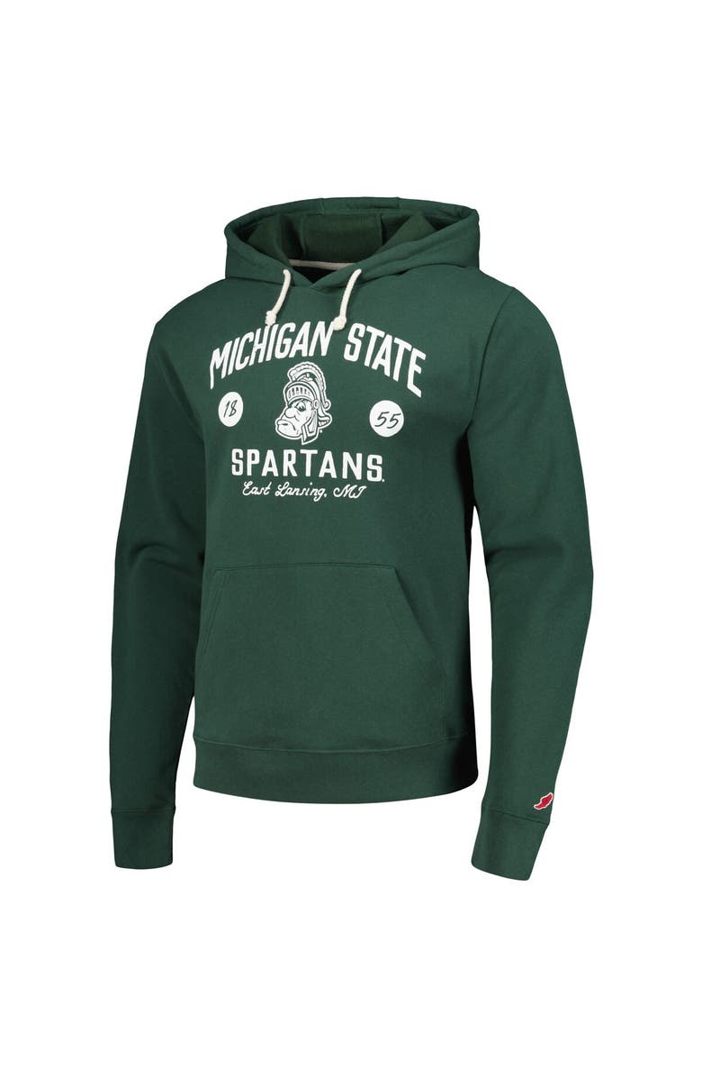LEAGUE COLLEGIATE WEAR Men's League Collegiate Wear  Green Michigan State Spartans Bendy Arch Essential Pullover Hoodie, Alternate, color, Green
