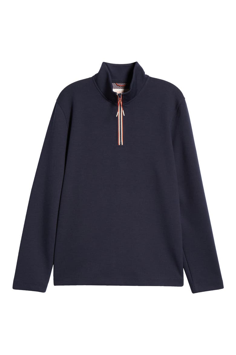 Tatterset Quarter Zip Pullover, Alternate, color, NAVY