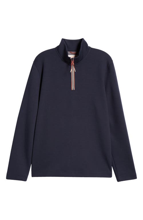 Sealskinz Tatterset Quarter Zip Pullover In Navy