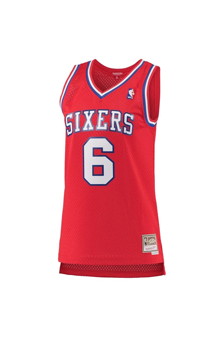 Women's Mitchell & Ness Julius Erving Red Philadelphia 76ers 1982-83 Hardwood Classics Swingman Jersey, Alternate, color, Red