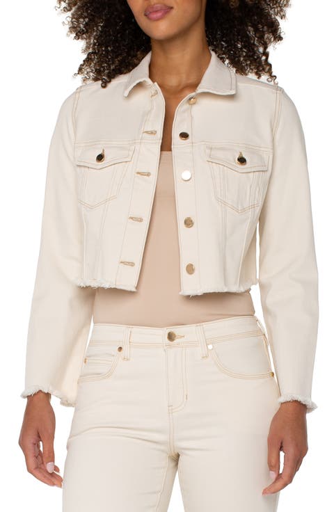 Frayed Crop Denim Jacket