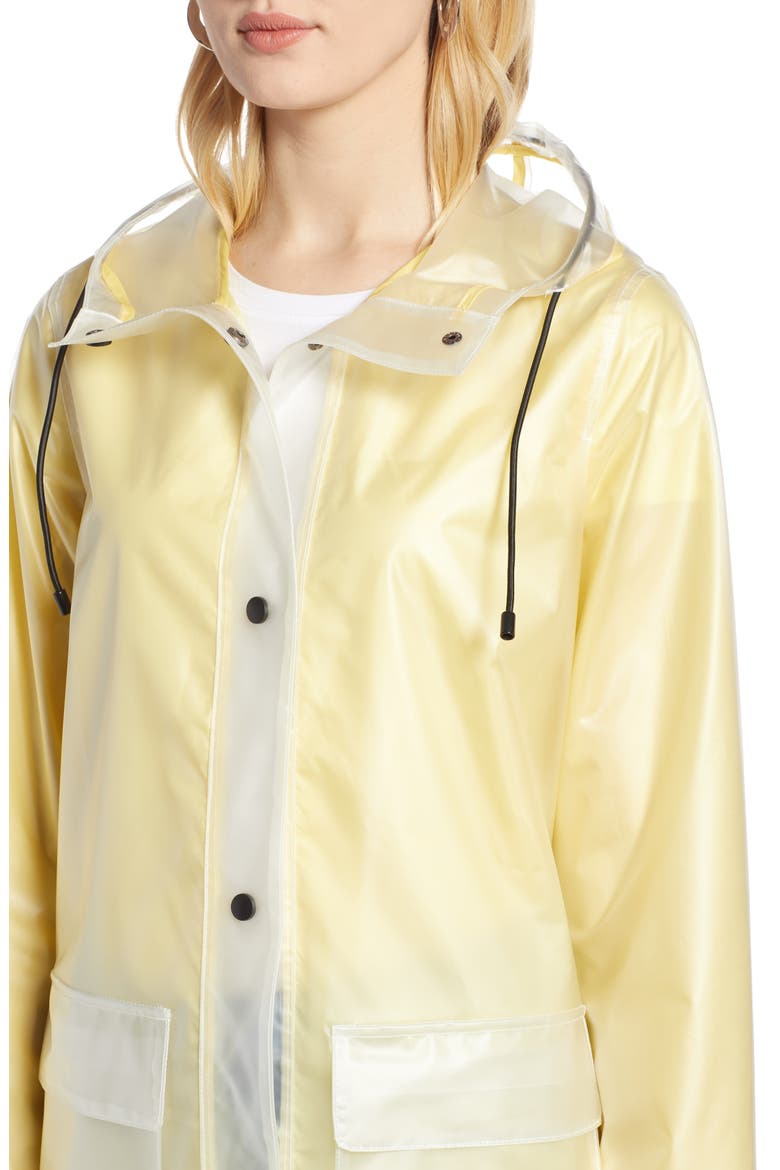 Patch Pocket Transparent Jacket, Alternate, color, YELLOW
