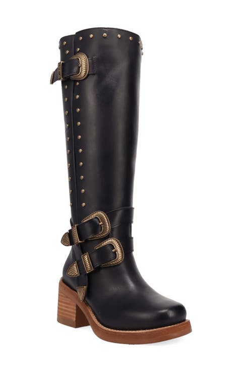 Fillmore Studded Knee High Boot