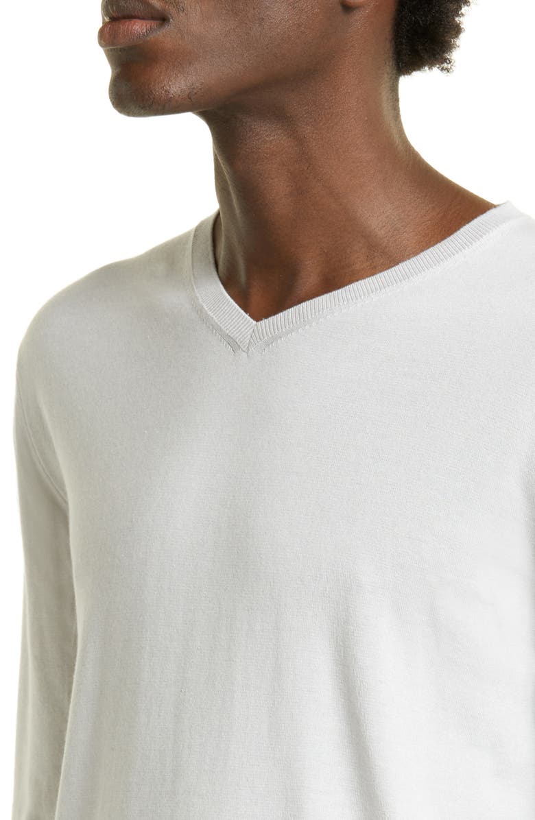 Boglioli Cotton, Cashmere & Silk V-Neck Sweater, Alternate, color,