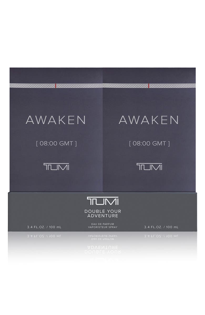 TUMI Awaken [8:00 GMT] TUMI Eau de Parfum Duo $270 Value, Alternate, color, 