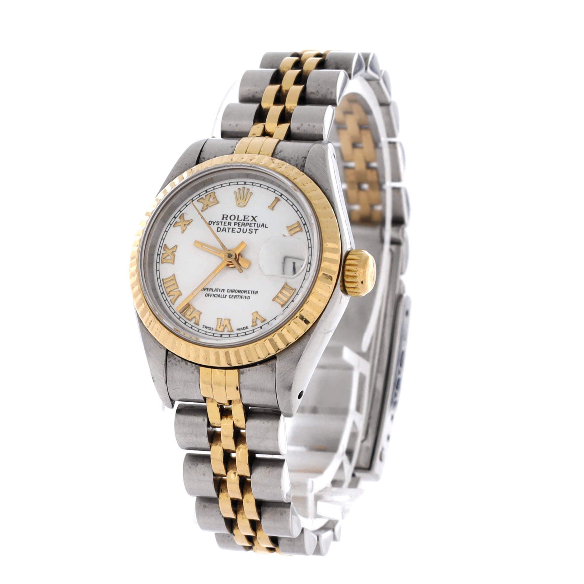 Oyster Perpetual Datejust Automatic Watch Stainless Steel and Yellow Gold 26, Alternate, color, Metallic Silver