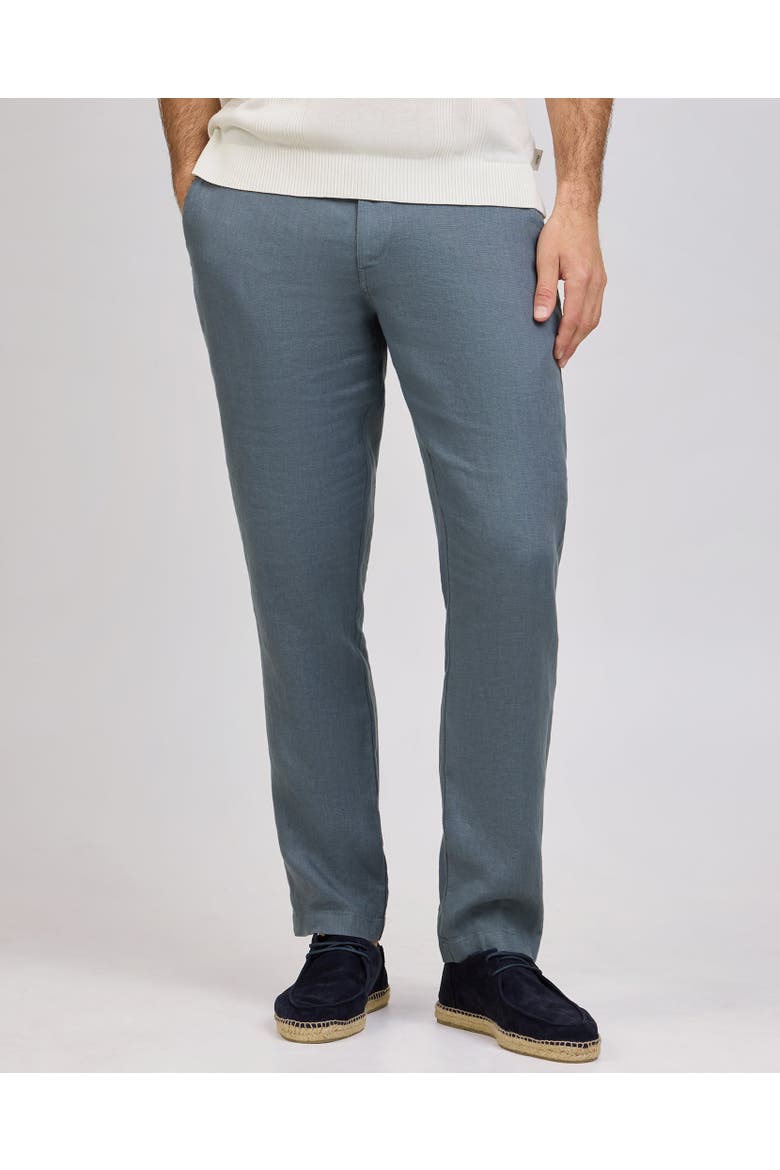 Linen Trouser, Main, color, Deep Marine