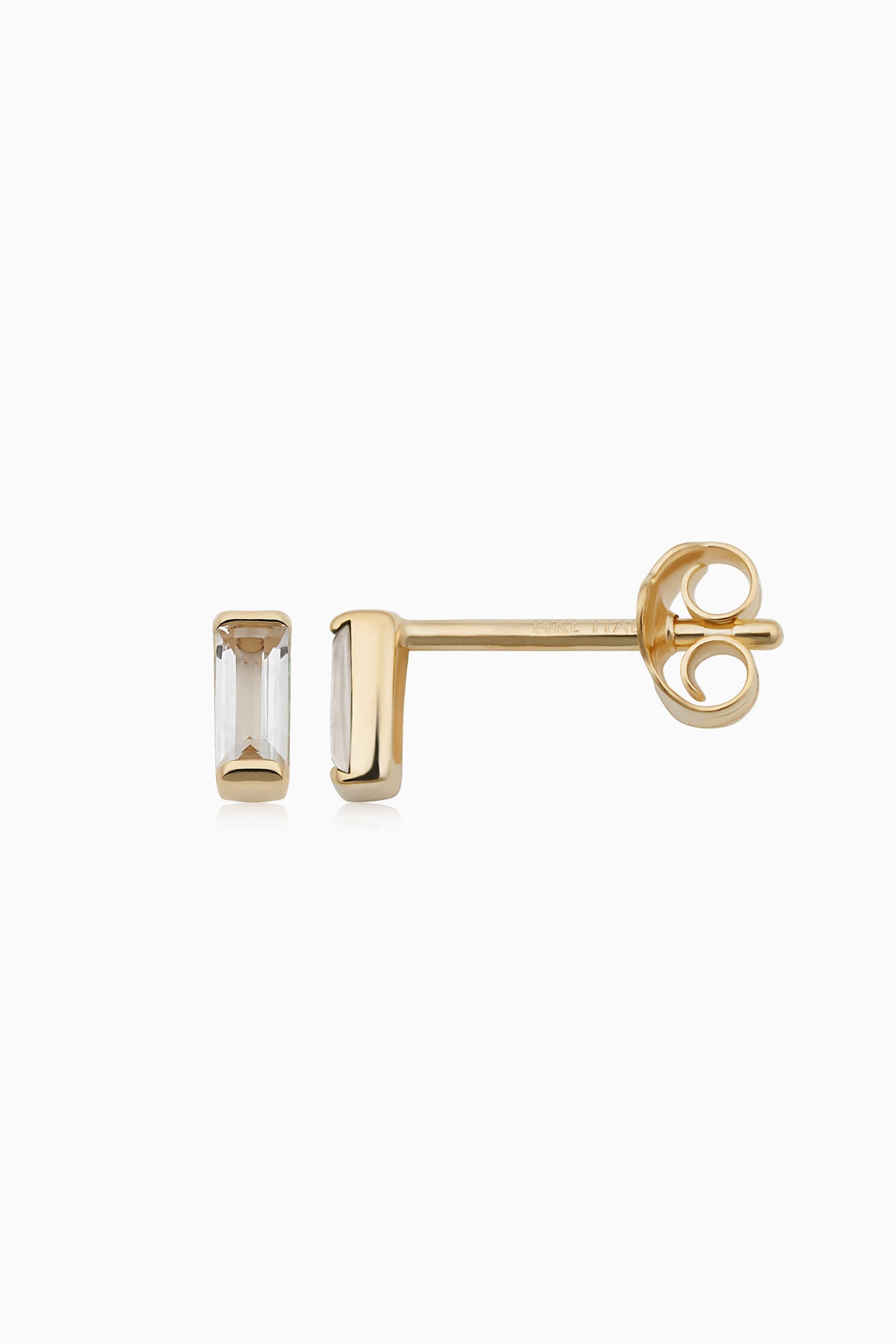 Yellow Gold - White Topaz