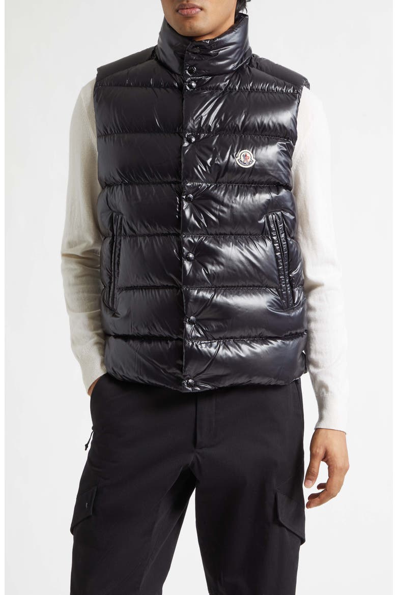 Tibb Water Repellent Down Puffer Vest, Main, color, BLACK