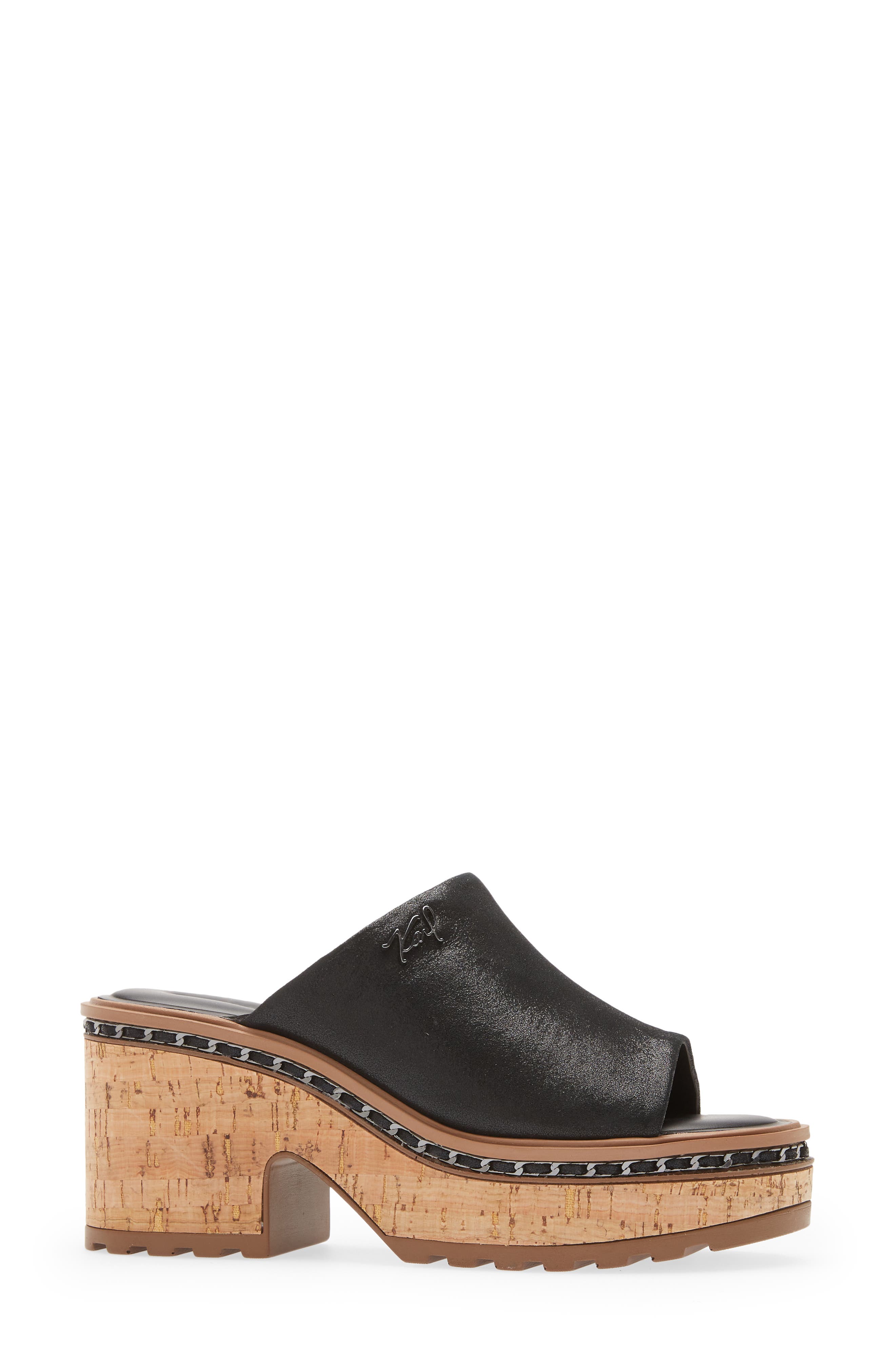 KARL LAGERFELD PARIS Clarina Platform Sandal, Alternate, color, 