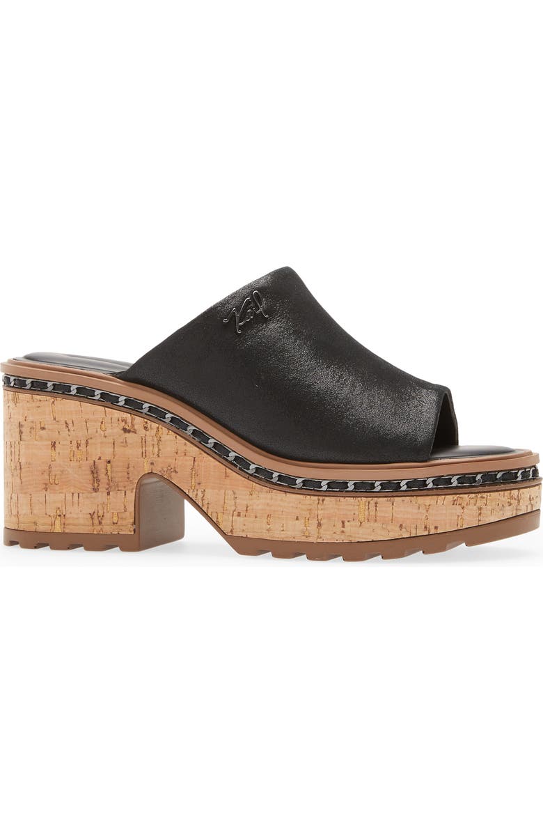 KARL LAGERFELD PARIS Clarina Platform Sandal, Alternate, color,