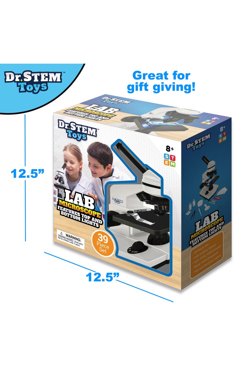 Dr. STEM Toys Lab Microscope Kit, 39pc, Kids 8+, Alternate, color, Multicolored