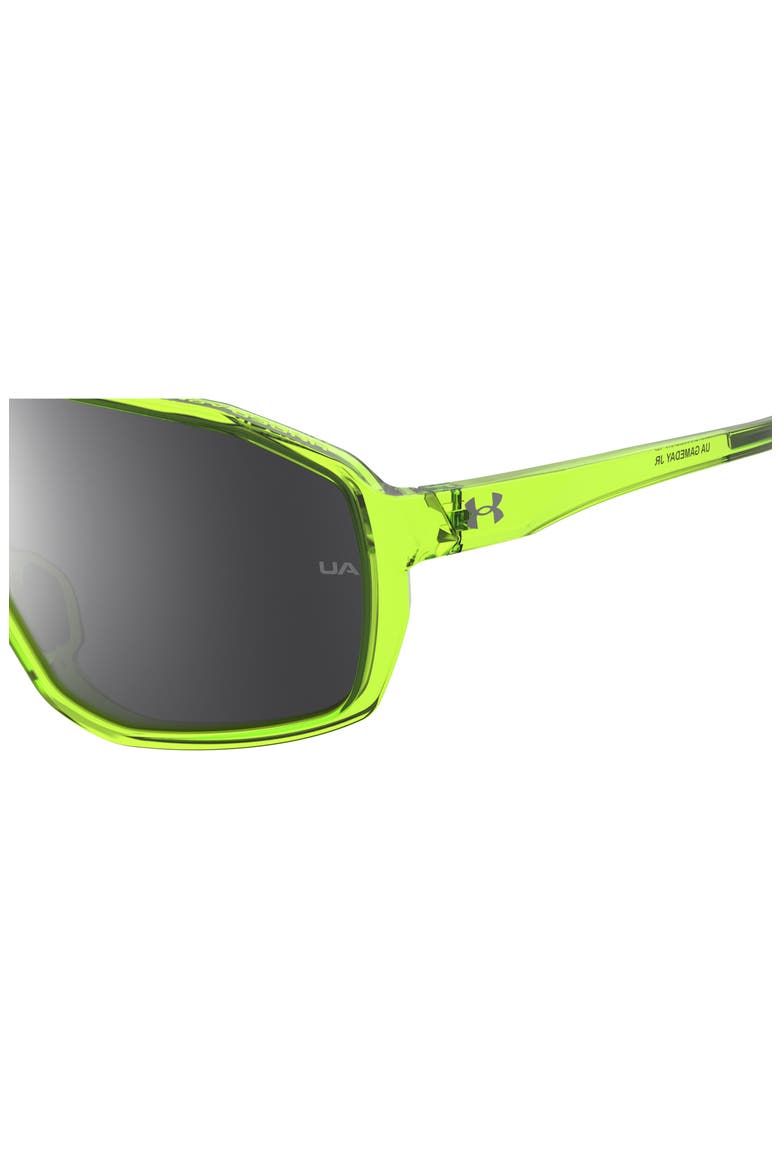 Gameday 99mm Mirrored Shield Sunglasses, Alternate, color, YELLOW CRYSTAL