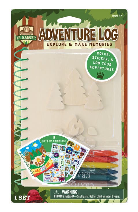 Jr Ranger Adventure Log Wood Craft Kit