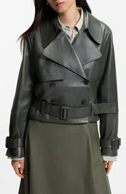 BOSS Satela Leather Jacket