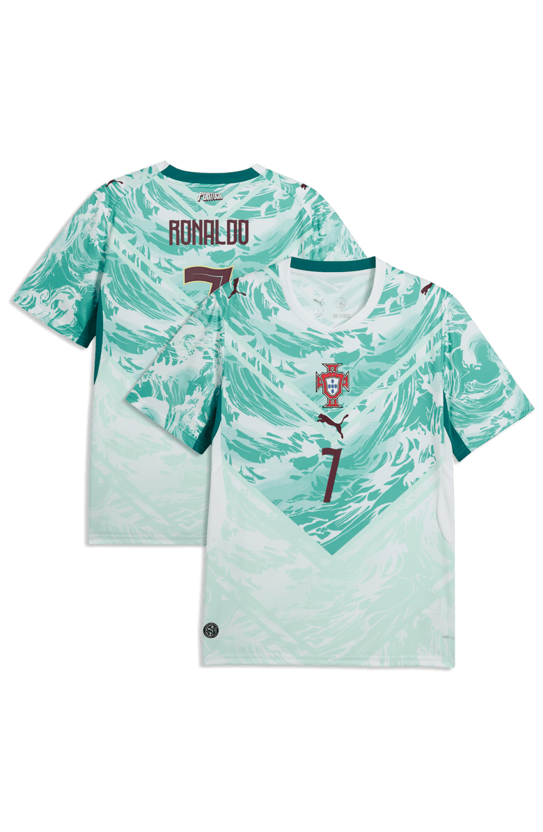 PUMA Men's Puma Cristiano Ronaldo White Portugal National Team 2026 Away Replica Jersey, Main, color, White