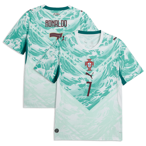 Men's Puma Cristiano Ronaldo White Portugal National Team 2026 Away Replica Jersey