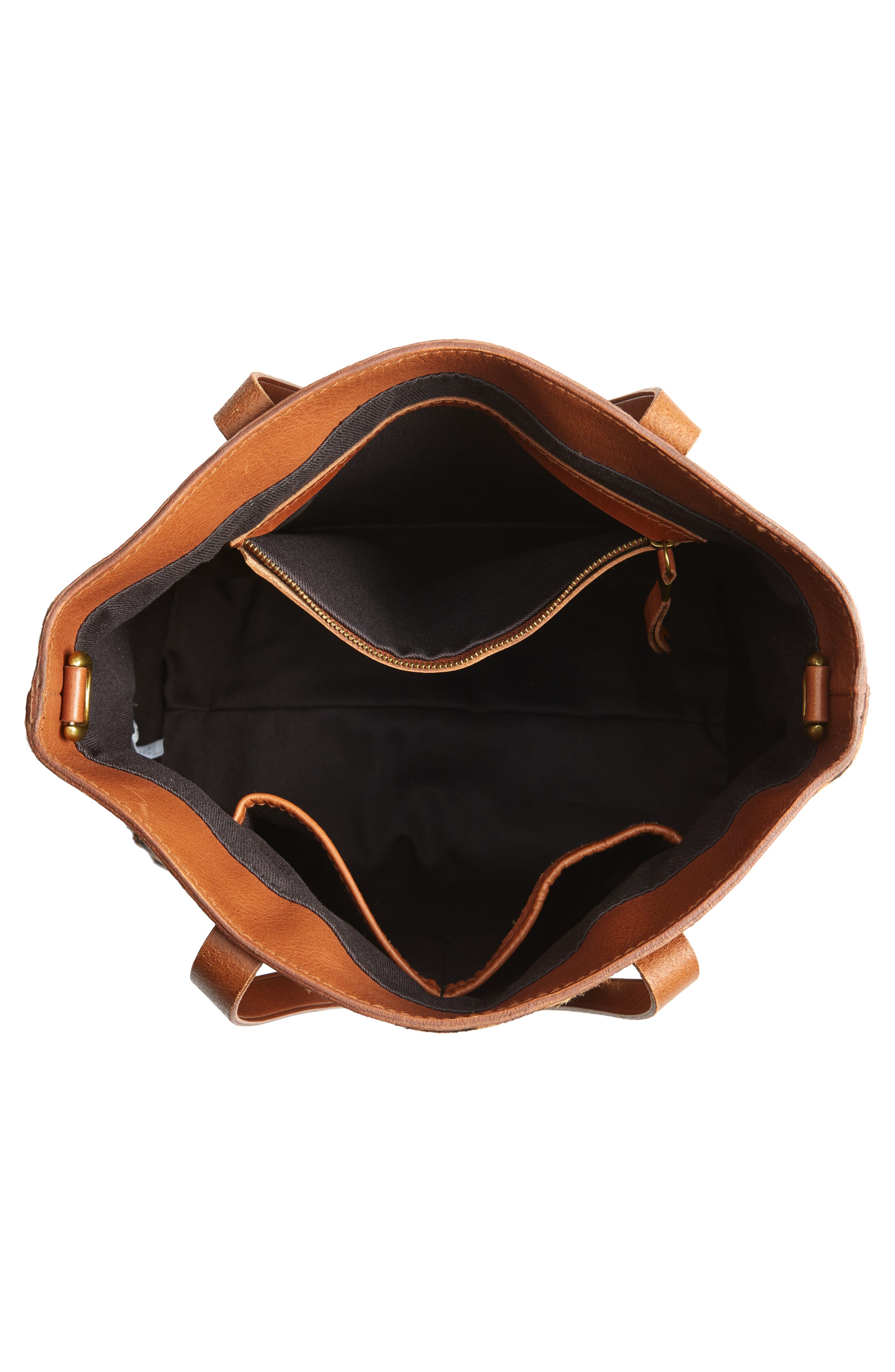 Madewell Leopard Genuine Calf Hair Medium Transport Tote, Alternate, color, 