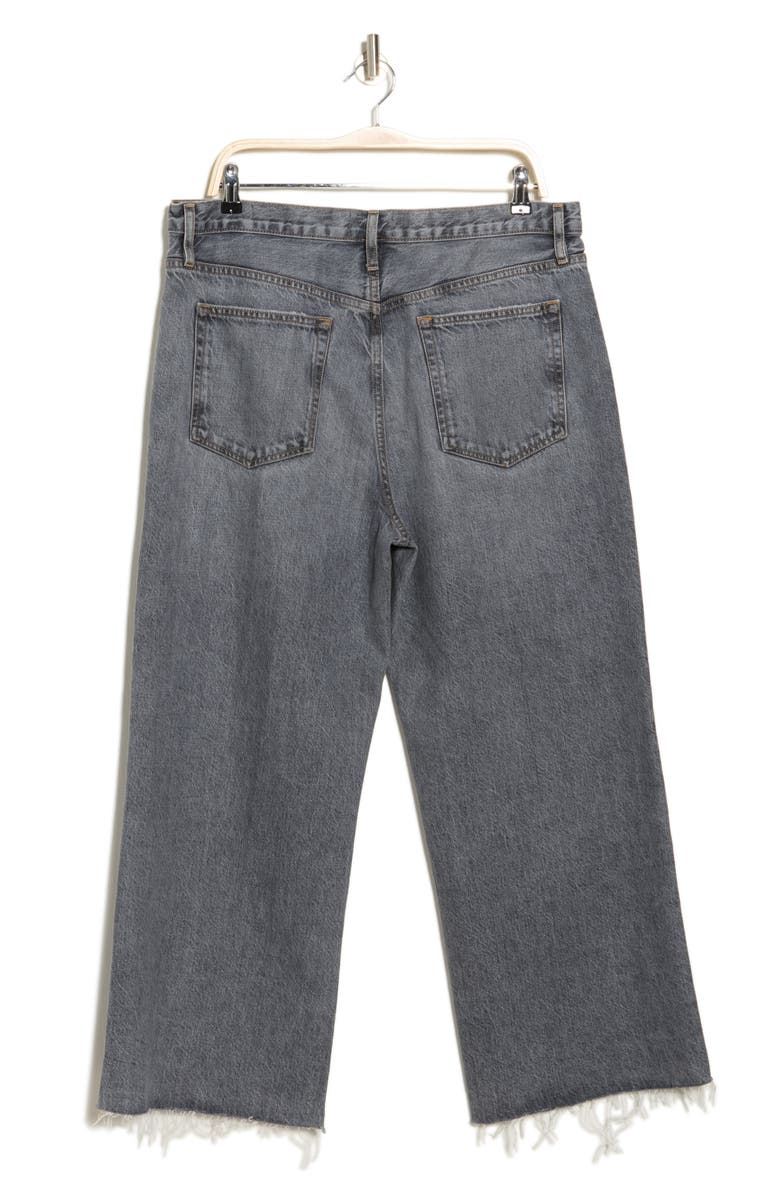 FRAME The Relaxed Straight Leg Raw Hem Jeans, Alternate, color, 