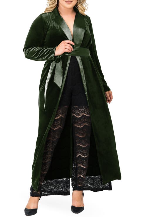 Freya Wrap Coat Dress (Plus Size)