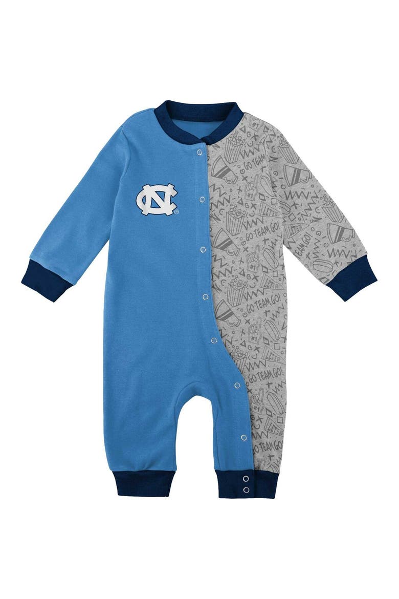 Infant Light Blue North Carolina Tar Heels Playbook Two-Tone Sleeper, Alternate, color, Light Blue