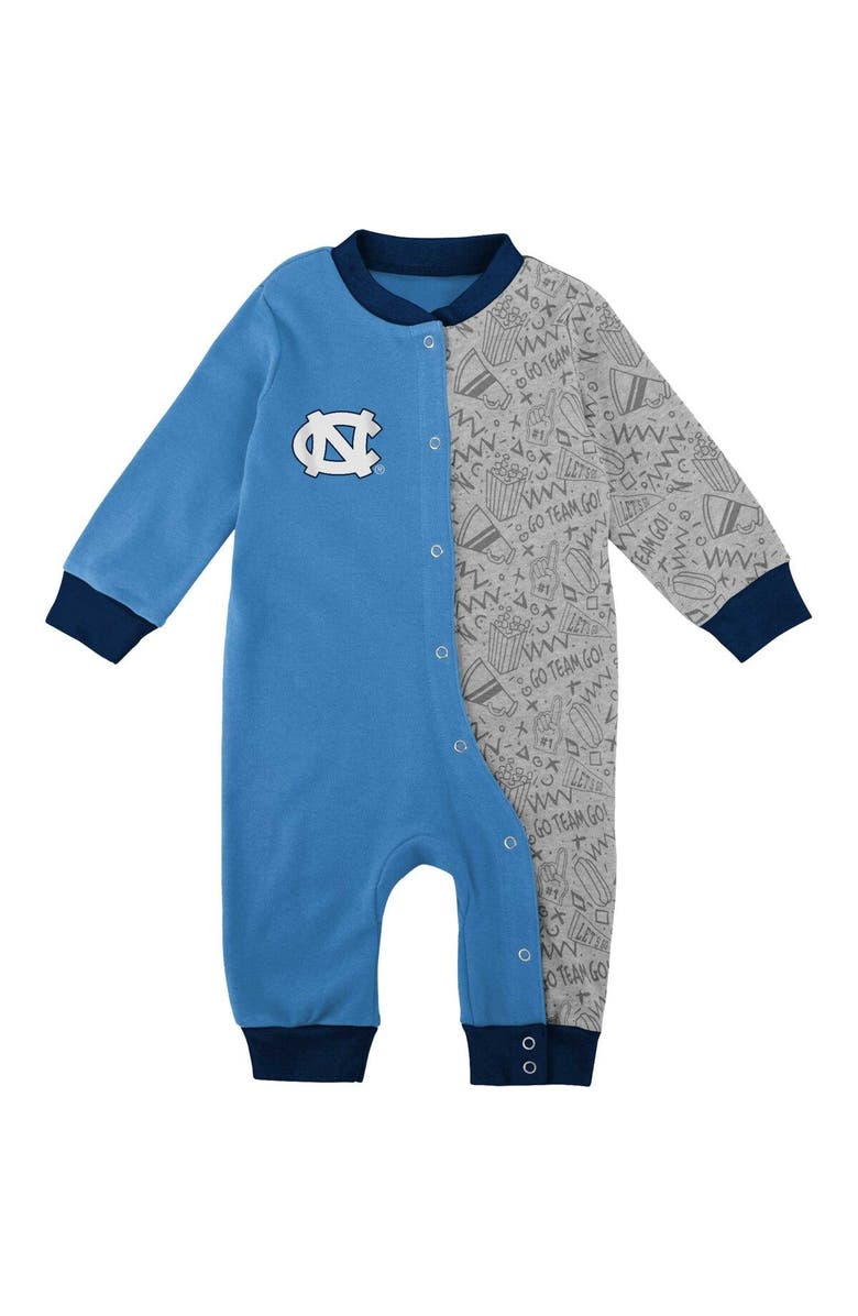 Outerstuff Infant Light Blue North Carolina Tar Heels Playbook Two-Tone Sleeper, Alternate, color, 