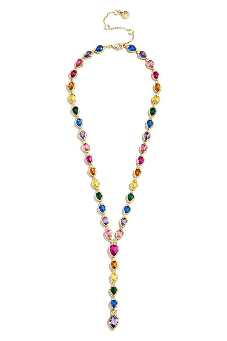 Glow With It Holiday Ornament Lairat Necklace, Main, color, MULTI
