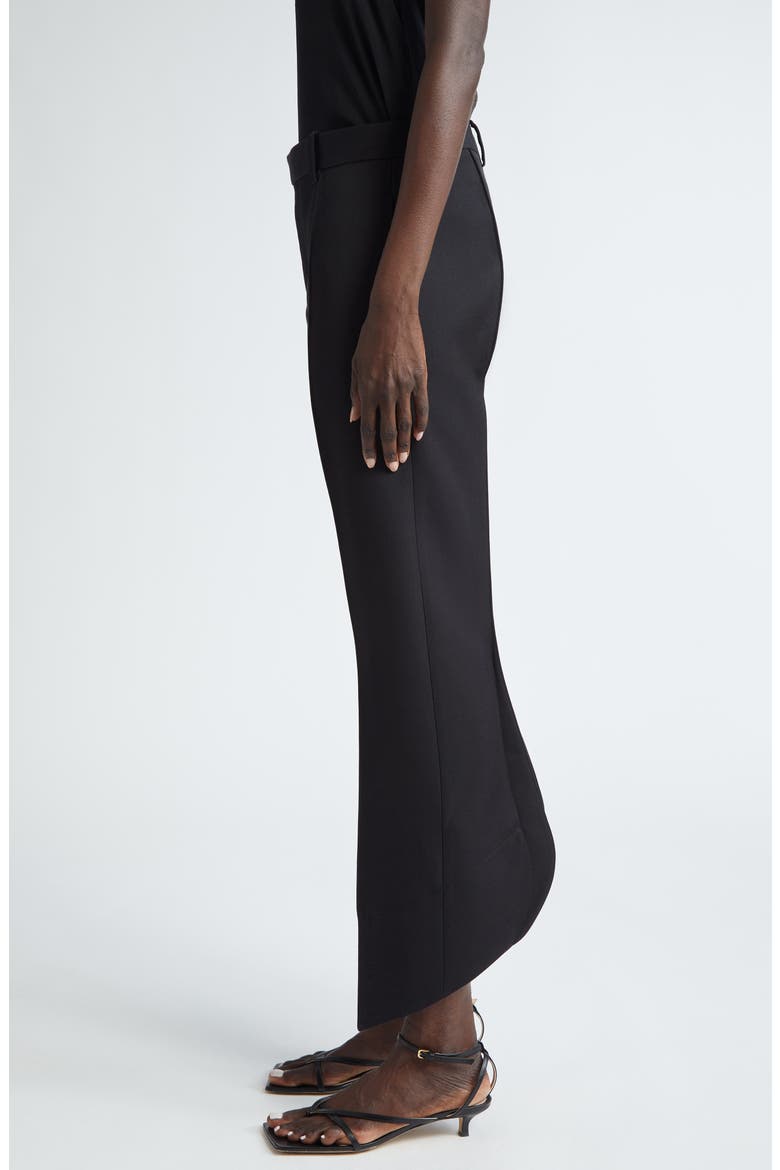 Sartorial Wide Leg Wool Twill Trousers, Alternate, color, BLACK