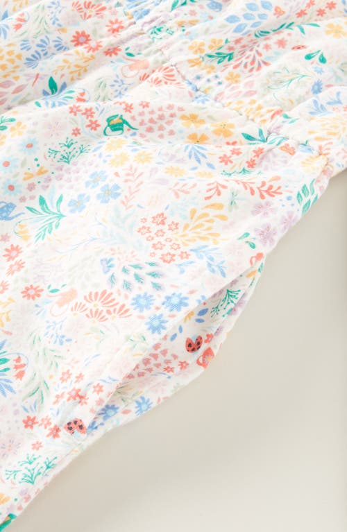 Tucker + Tate Kids' Floral Wide Leg Jumpsuit In White- Multi Garden Friends