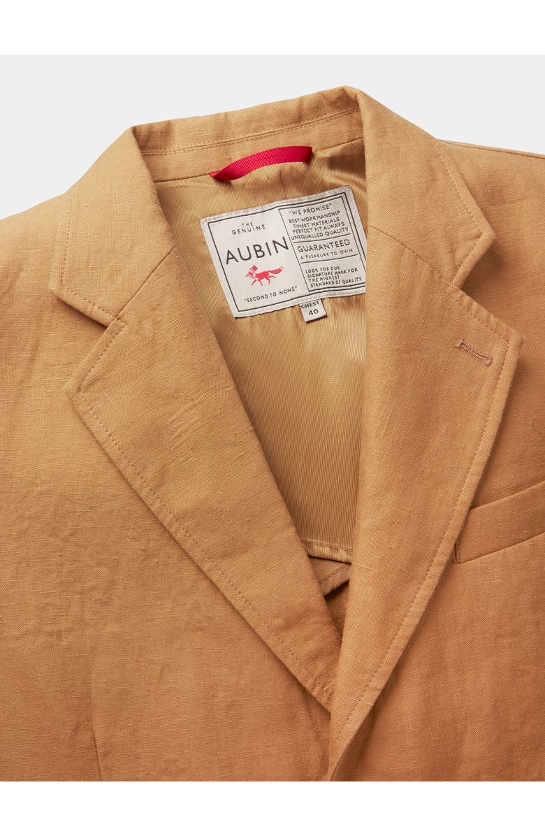 Aubin Belvedere Relaxed Linen Blazer, Alternate, color, Mustard